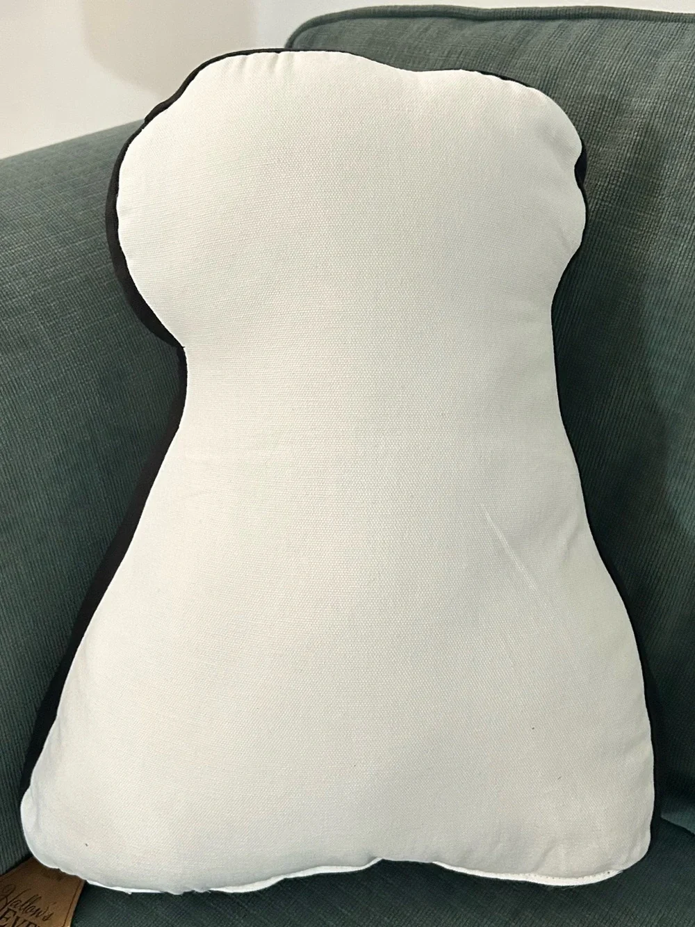 White Halloween Dog Pillow with 'Trick of Treat' Pocket Hallow’s Eve NWT